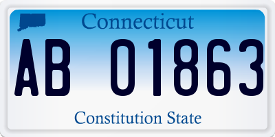 CT license plate AB01863