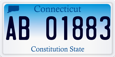 CT license plate AB01883