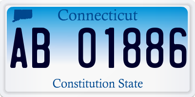 CT license plate AB01886