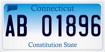 CT license plate AB01896