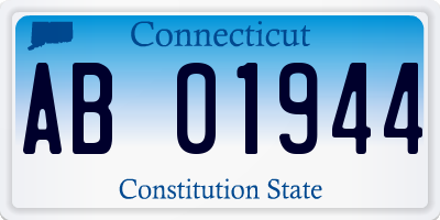 CT license plate AB01944