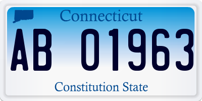 CT license plate AB01963