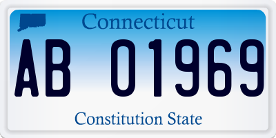 CT license plate AB01969