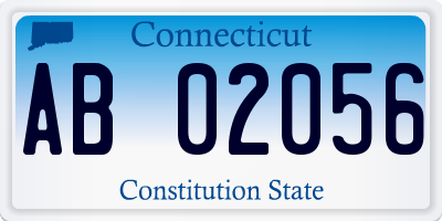 CT license plate AB02056