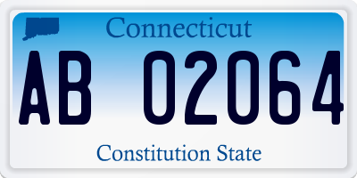 CT license plate AB02064