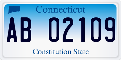 CT license plate AB02109