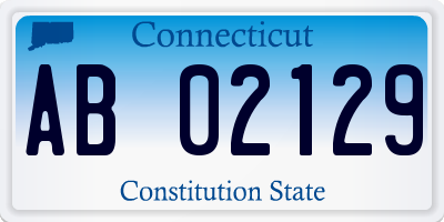 CT license plate AB02129