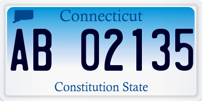 CT license plate AB02135