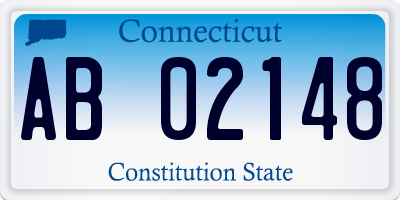 CT license plate AB02148