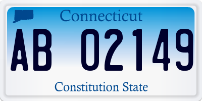 CT license plate AB02149