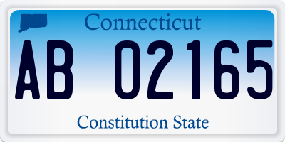 CT license plate AB02165