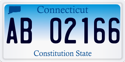 CT license plate AB02166