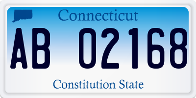 CT license plate AB02168