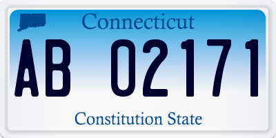 CT license plate AB02171