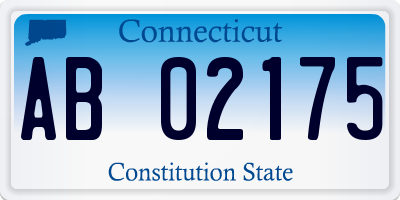 CT license plate AB02175