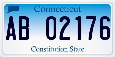 CT license plate AB02176