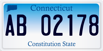 CT license plate AB02178