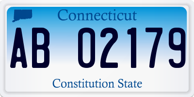 CT license plate AB02179