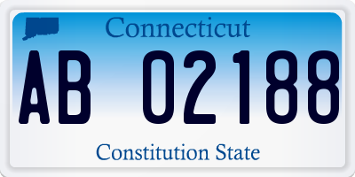 CT license plate AB02188