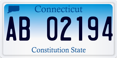 CT license plate AB02194