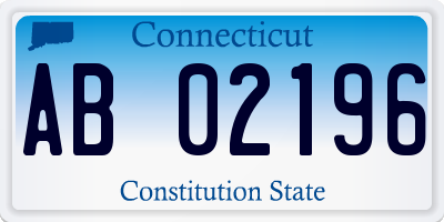 CT license plate AB02196