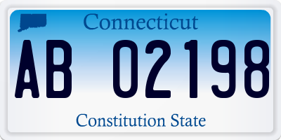 CT license plate AB02198