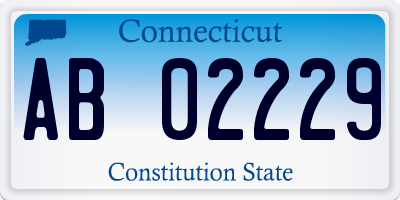 CT license plate AB02229