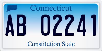 CT license plate AB02241