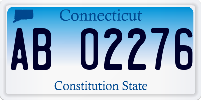 CT license plate AB02276