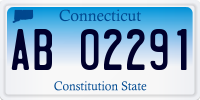 CT license plate AB02291