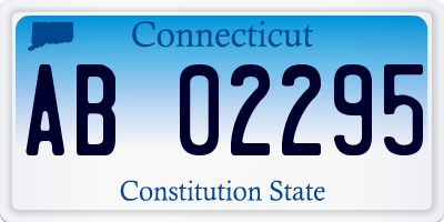 CT license plate AB02295