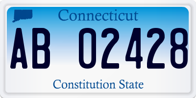 CT license plate AB02428