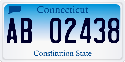 CT license plate AB02438