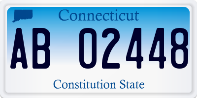 CT license plate AB02448