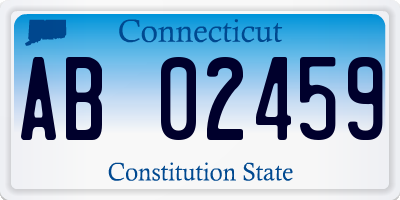 CT license plate AB02459