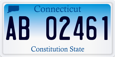 CT license plate AB02461