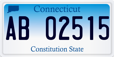 CT license plate AB02515