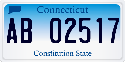 CT license plate AB02517