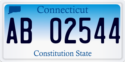 CT license plate AB02544