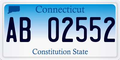 CT license plate AB02552