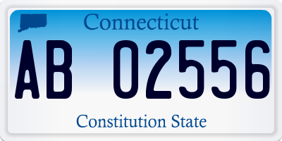 CT license plate AB02556