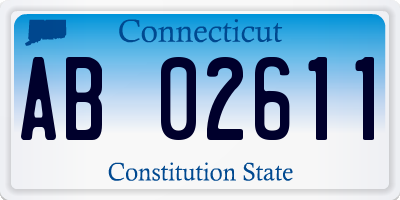CT license plate AB02611