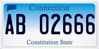 CT license plate AB02666