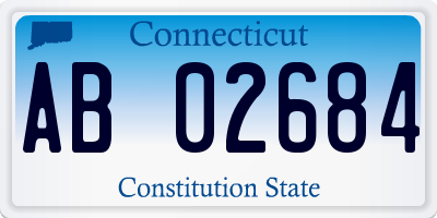 CT license plate AB02684