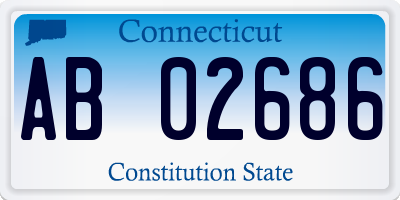 CT license plate AB02686
