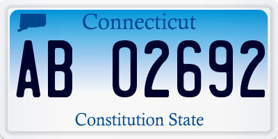 CT license plate AB02692