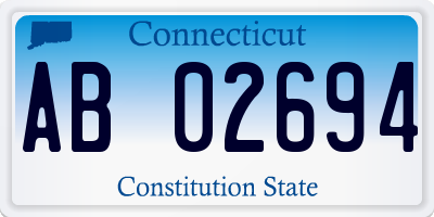 CT license plate AB02694