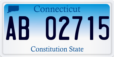 CT license plate AB02715