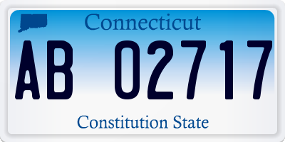 CT license plate AB02717
