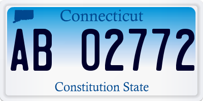 CT license plate AB02772